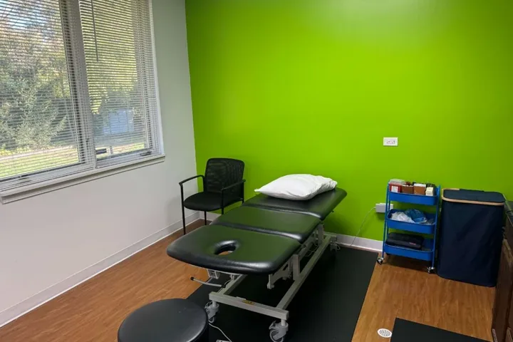 A private treatment room for focused, one-on-one care at Amplify Physical Therapy and Wellness