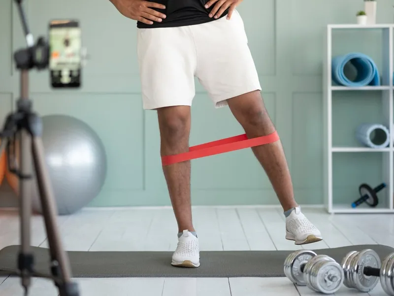 Athlete completing return-to-sport performance testing